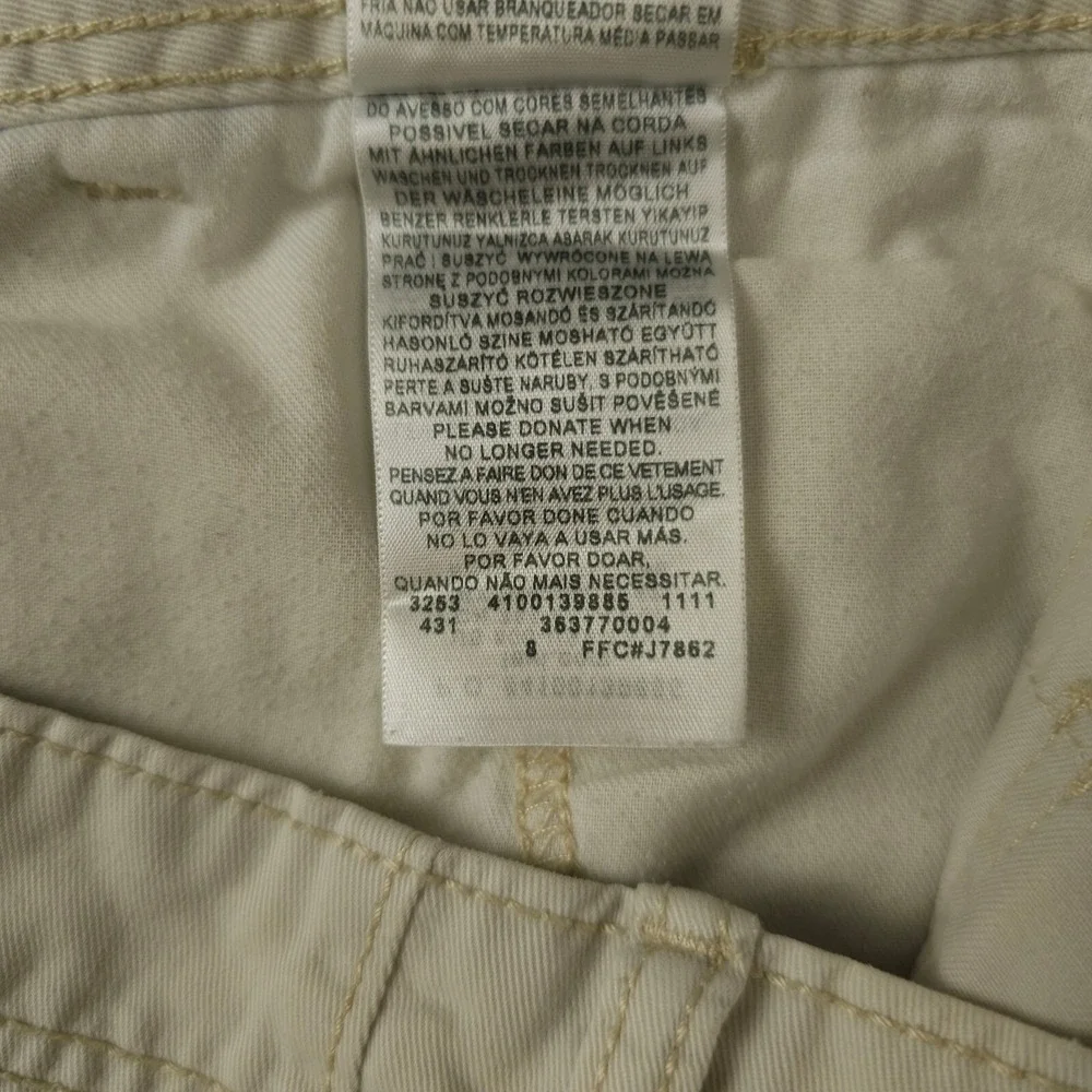 Levis Shorts Mens 38 Khaki Cargo Distressed Stained Workwear Utility Baggy Skate